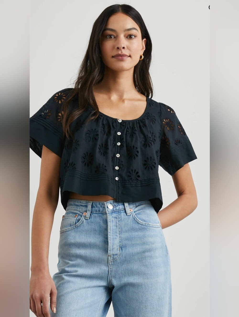 Rails NWT Bambina Cotton Top in Black Small